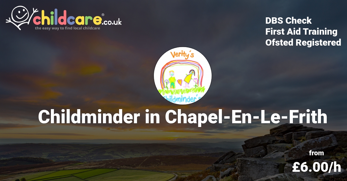 Childminder in Chapel En Le Frith Verity Childcare.co.uk