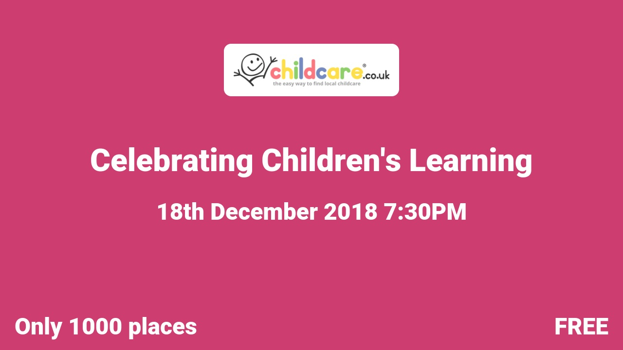 Celebrating Children's Learning Poster