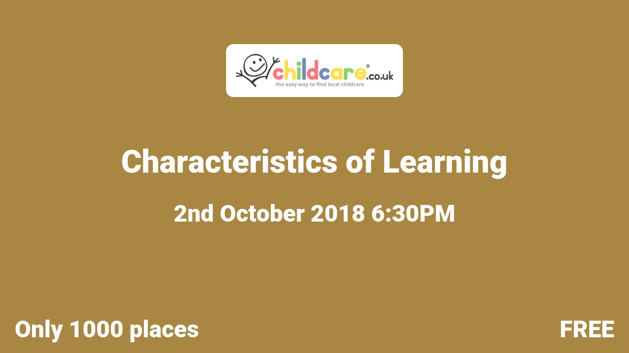 Characteristics of Learning Poster