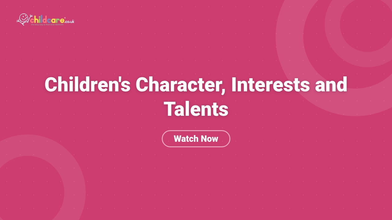 Children's Character, Interests and Talents Poster