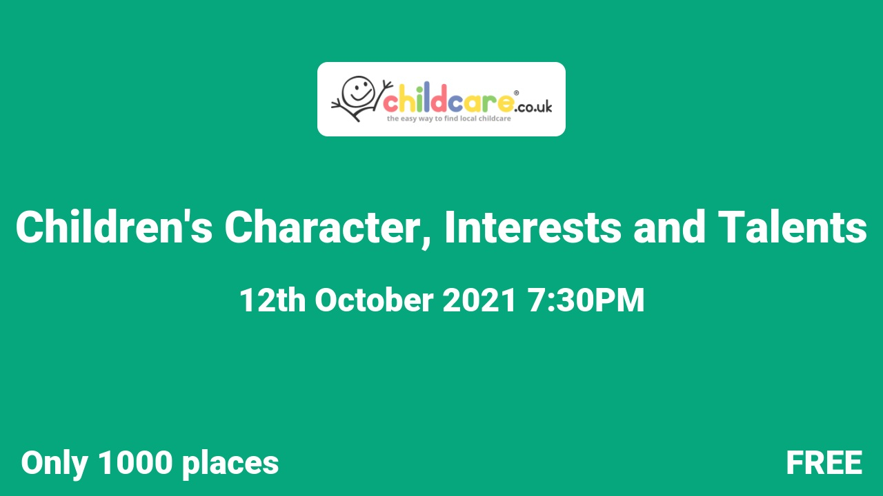 Children's Character, Interests and Talents poster
