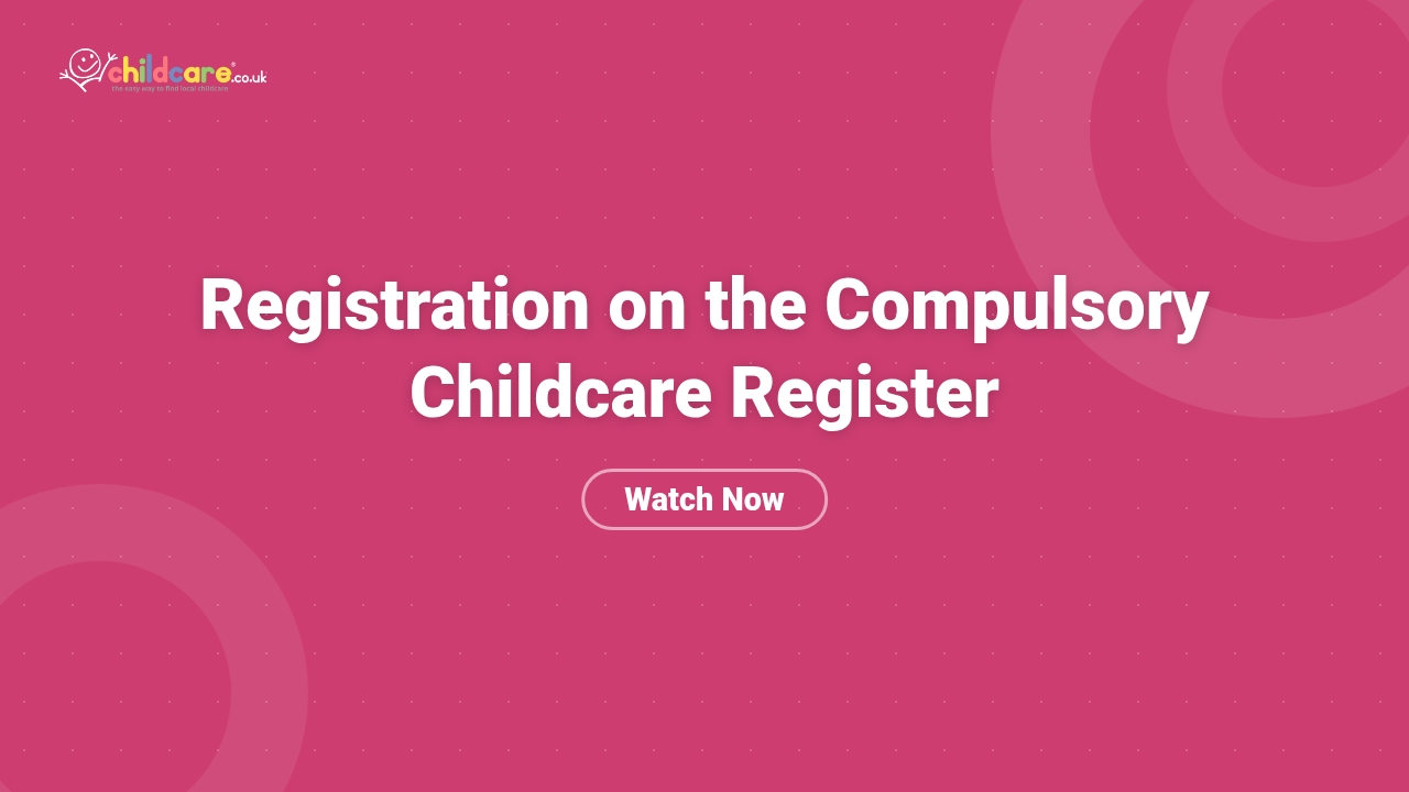 Registration on the Compulsory Childcare Register poster