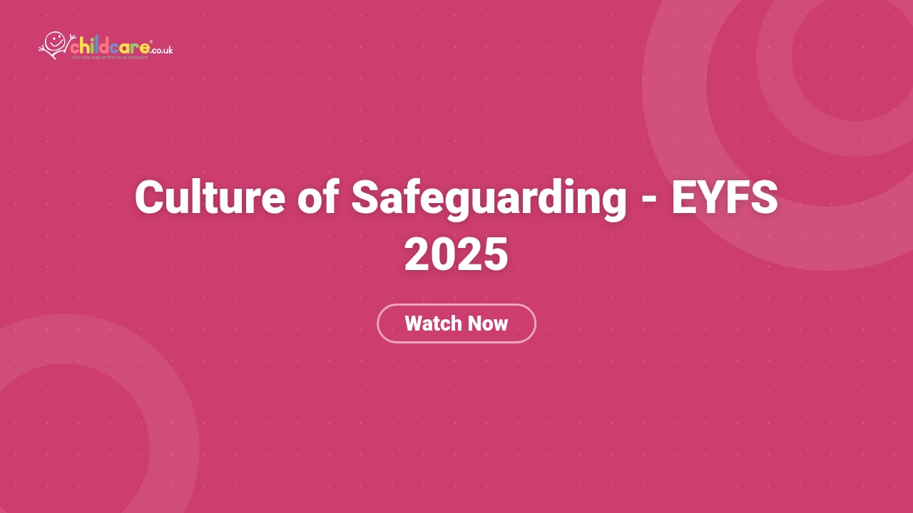 Culture of Safeguarding - EYFS 2025 poster