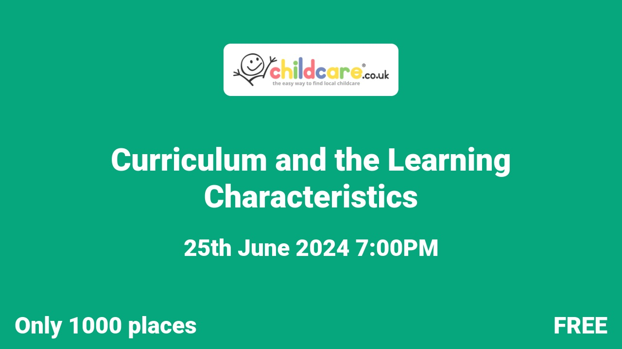Curriculum and the Learning Characteristics Poster