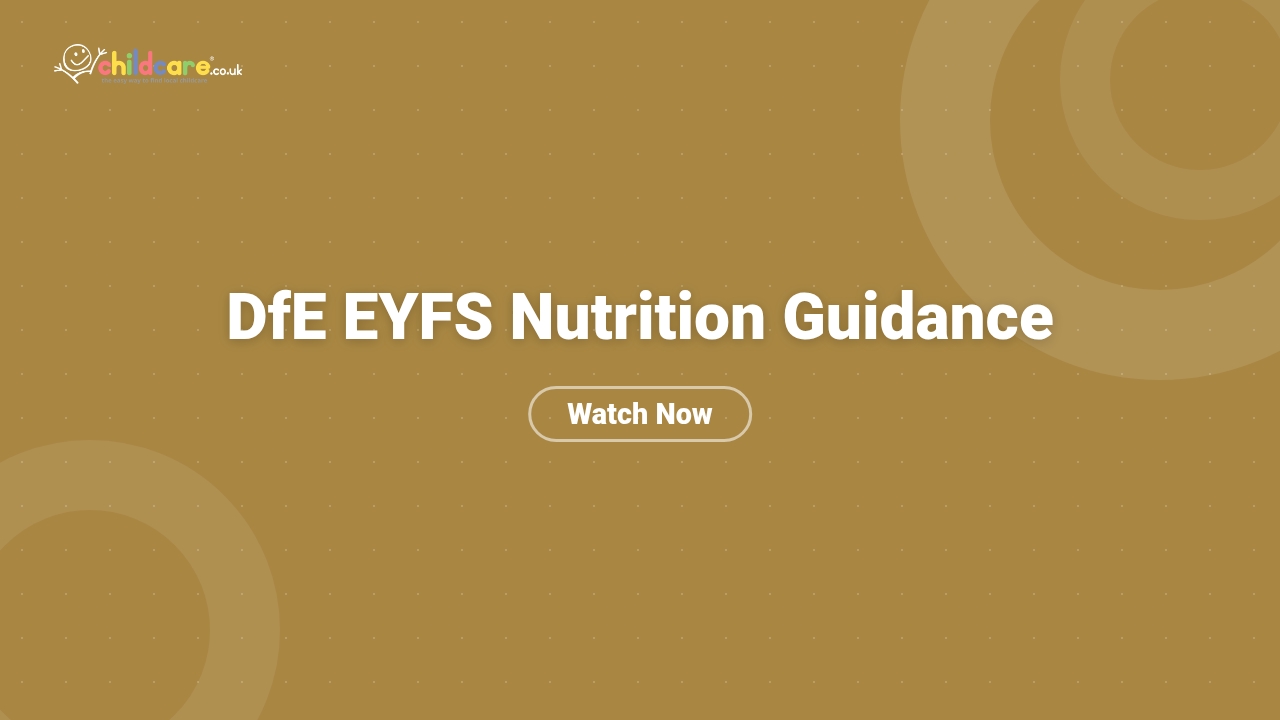DfE EYFS Nutrition Guidance Poster