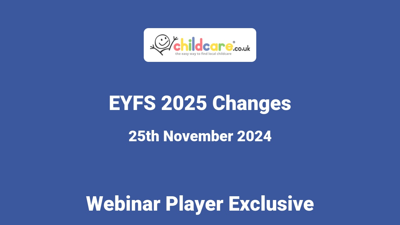 EYFS 2025 Changes poster