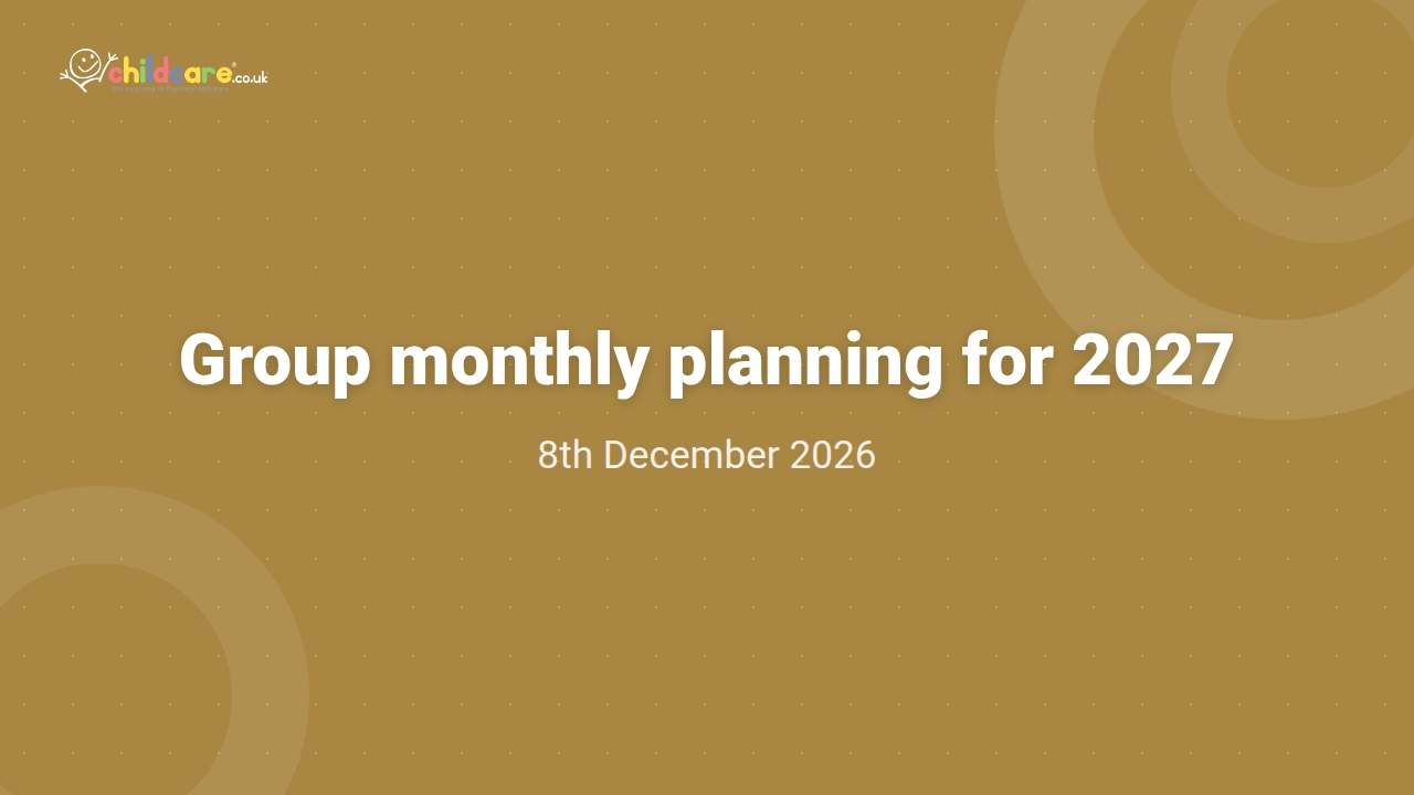Group monthly planning for 2027 Poster