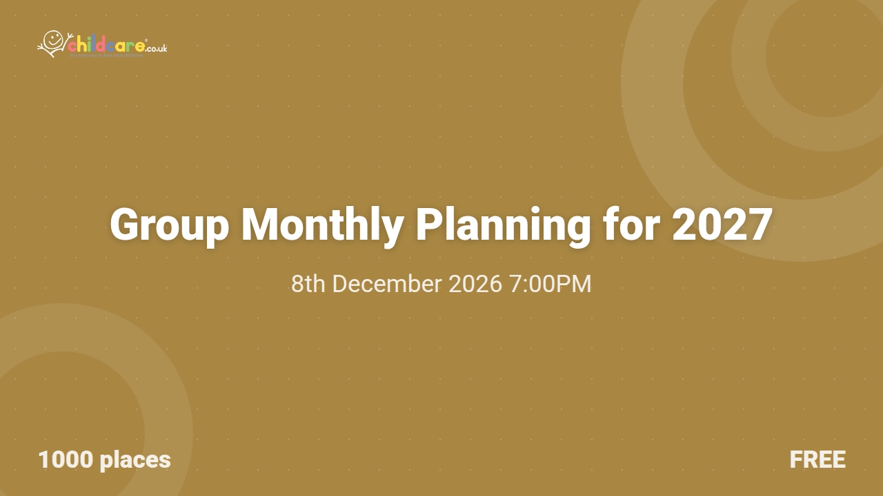 Group Monthly Planning for 2027 poster
