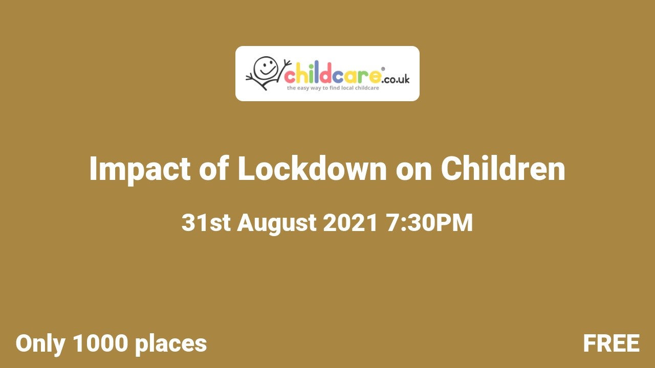 Impact of Lockdown on Children poster