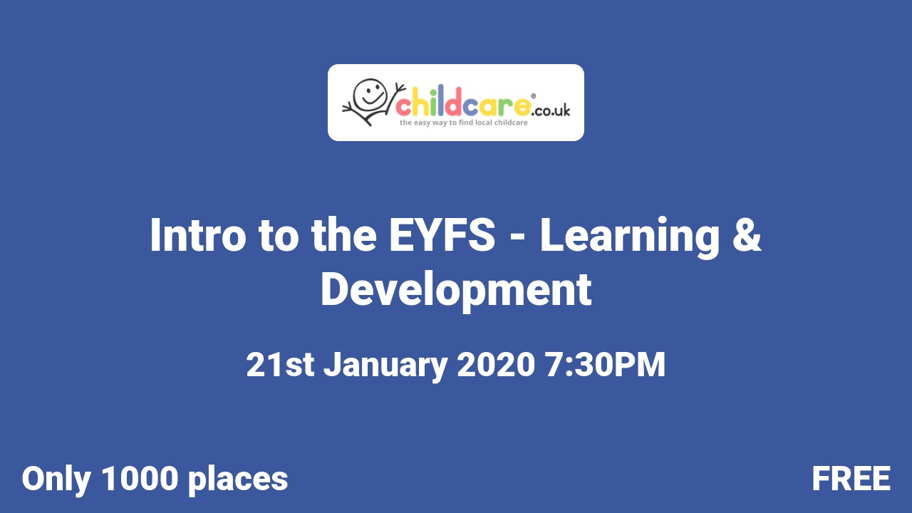 Intro to the EYFS - Learning & Development Poster