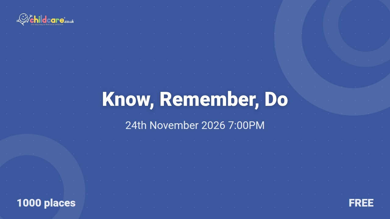 Know, Remember, Do poster