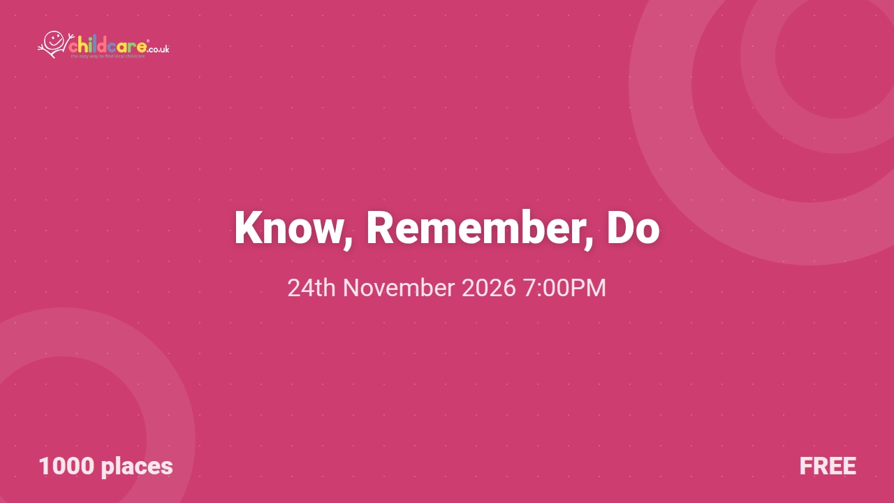 Know, Remember, Do poster