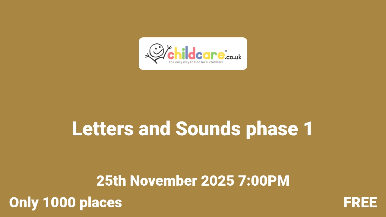 Letters and Sounds phase 1 poster