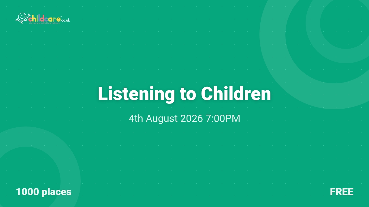 Listening to Children poster