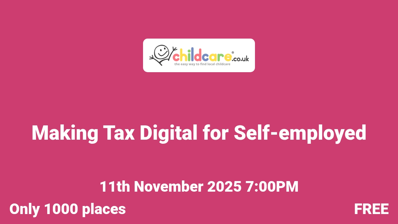 Making Tax Digital for Self-employed poster
