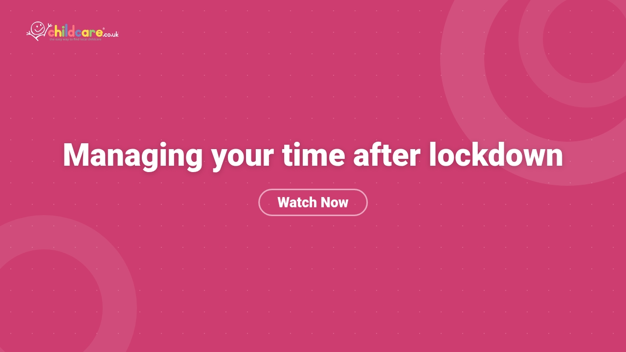 Managing your time after lockdown Poster