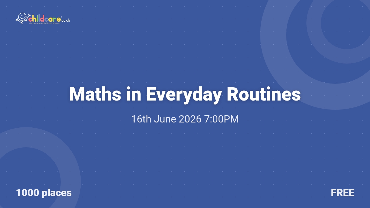 Maths in Everyday Routines poster