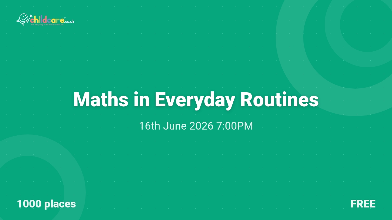Maths in Everyday Routines poster