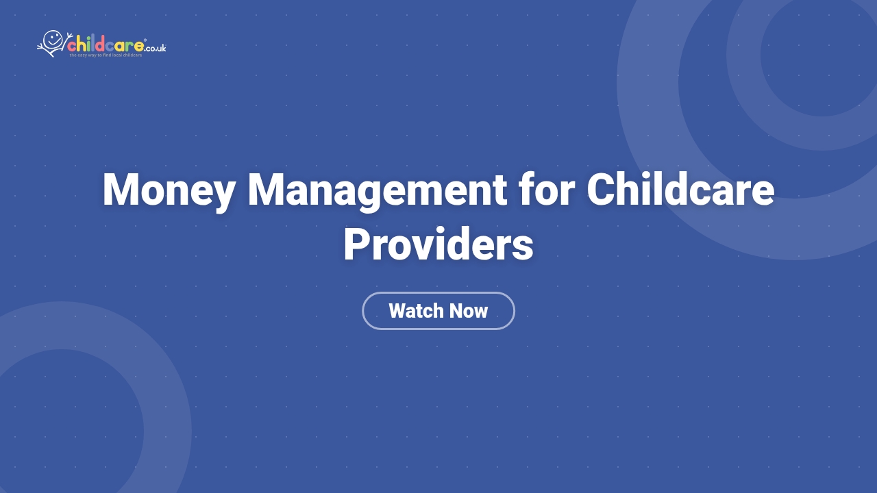 Money Management for Childcare Providers Poster