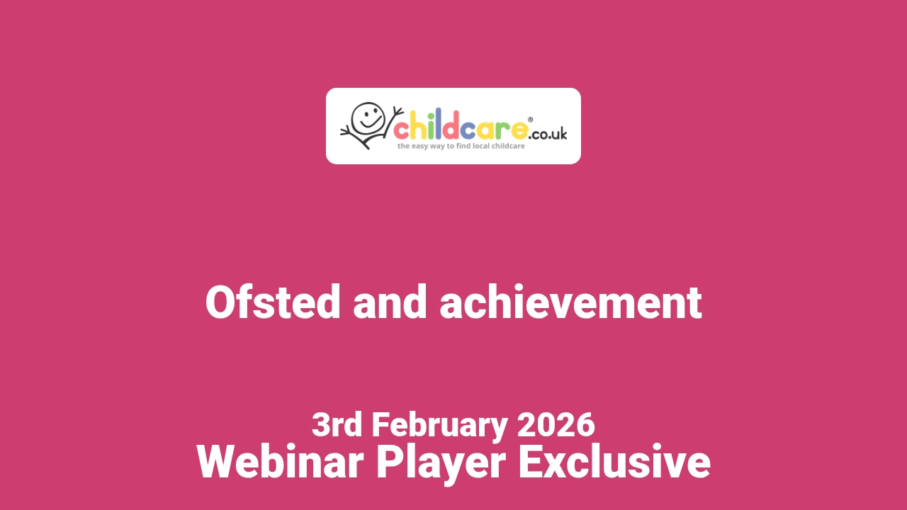 Ofsted and achievement poster