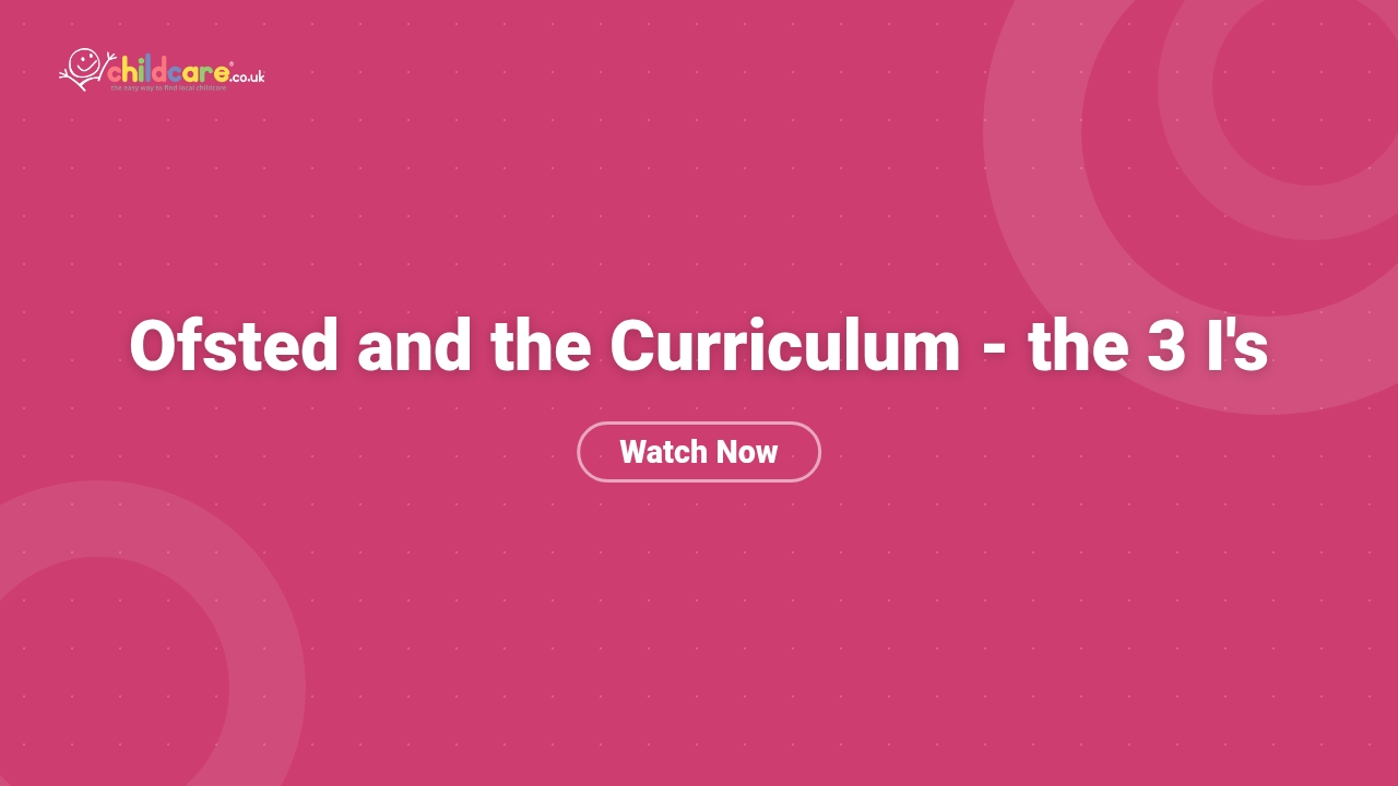 Ofsted and the Curriculum - the 3 I's Poster