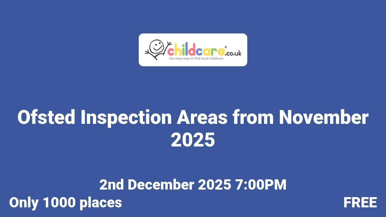 Ofsted Inspection Areas from November 2025 poster