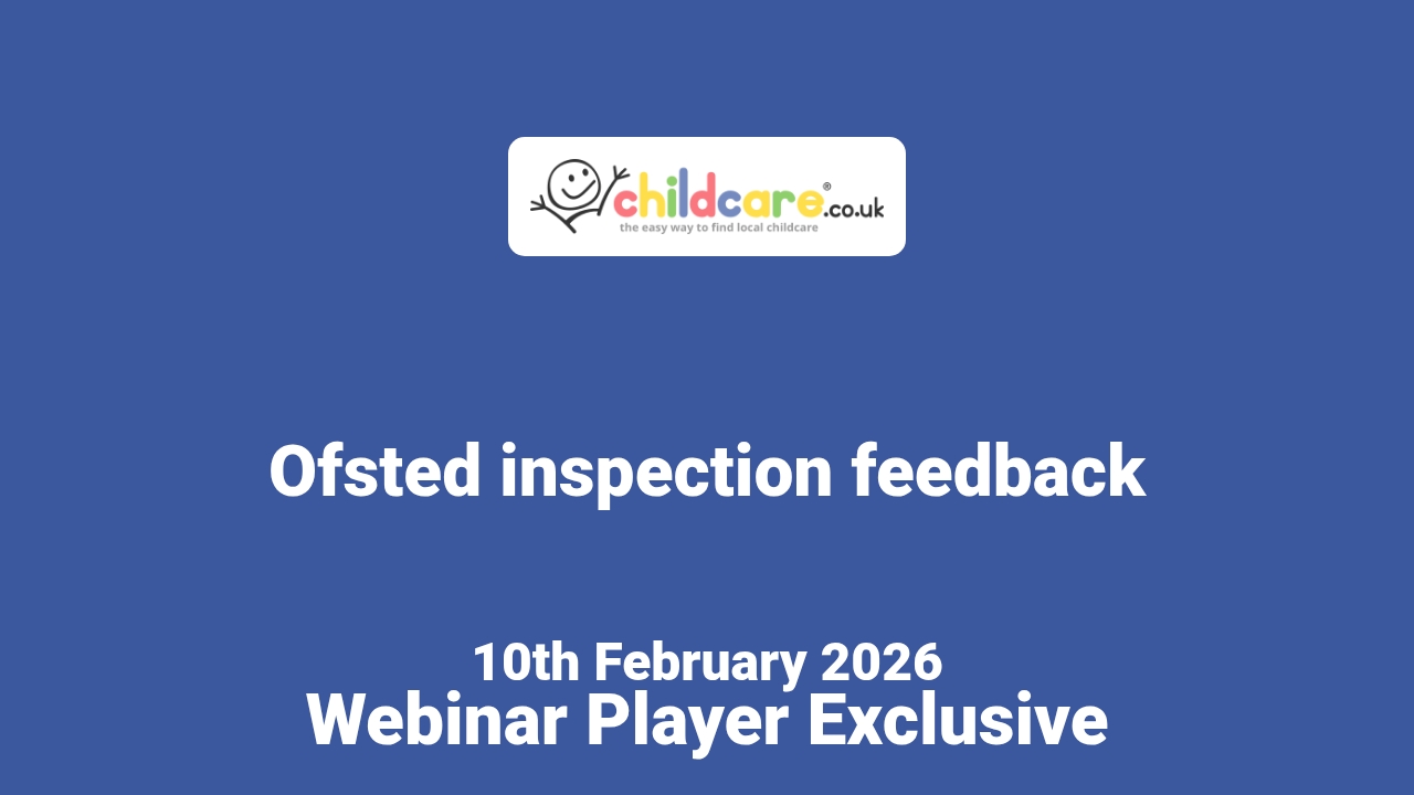 Ofsted inspection feedback  poster