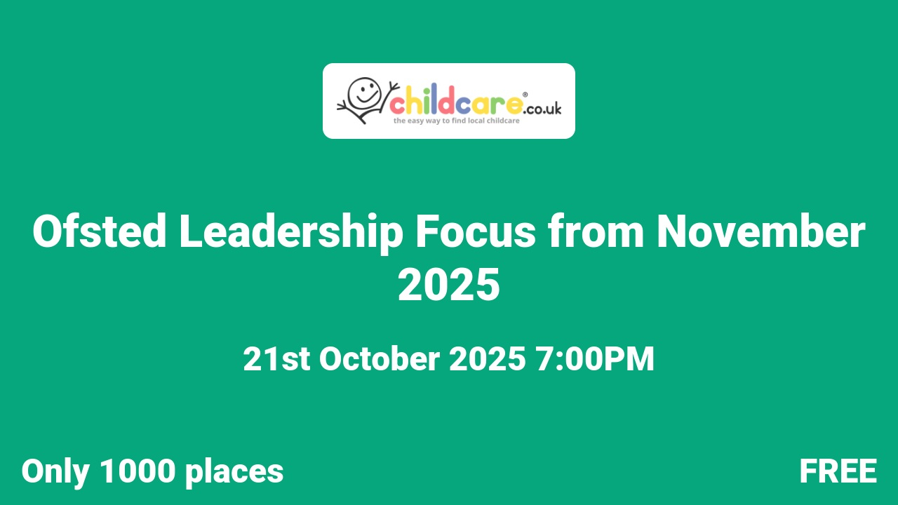 Ofsted Leadership Focus from November 2025 poster
