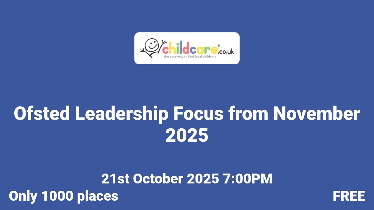Ofsted Leadership Focus from November 2025 poster