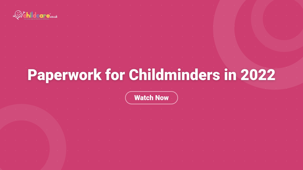 Paperwork for Childminders in 2022 Poster