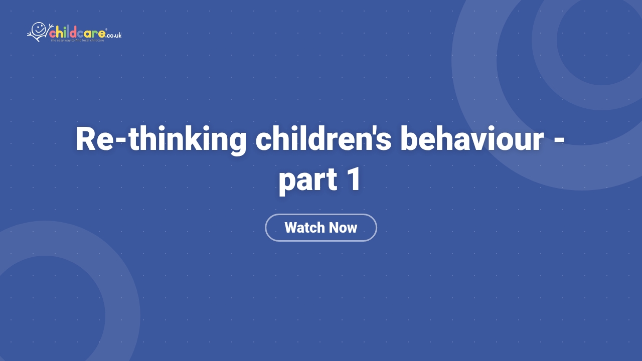 Re-thinking children's behaviour - part 1 Poster