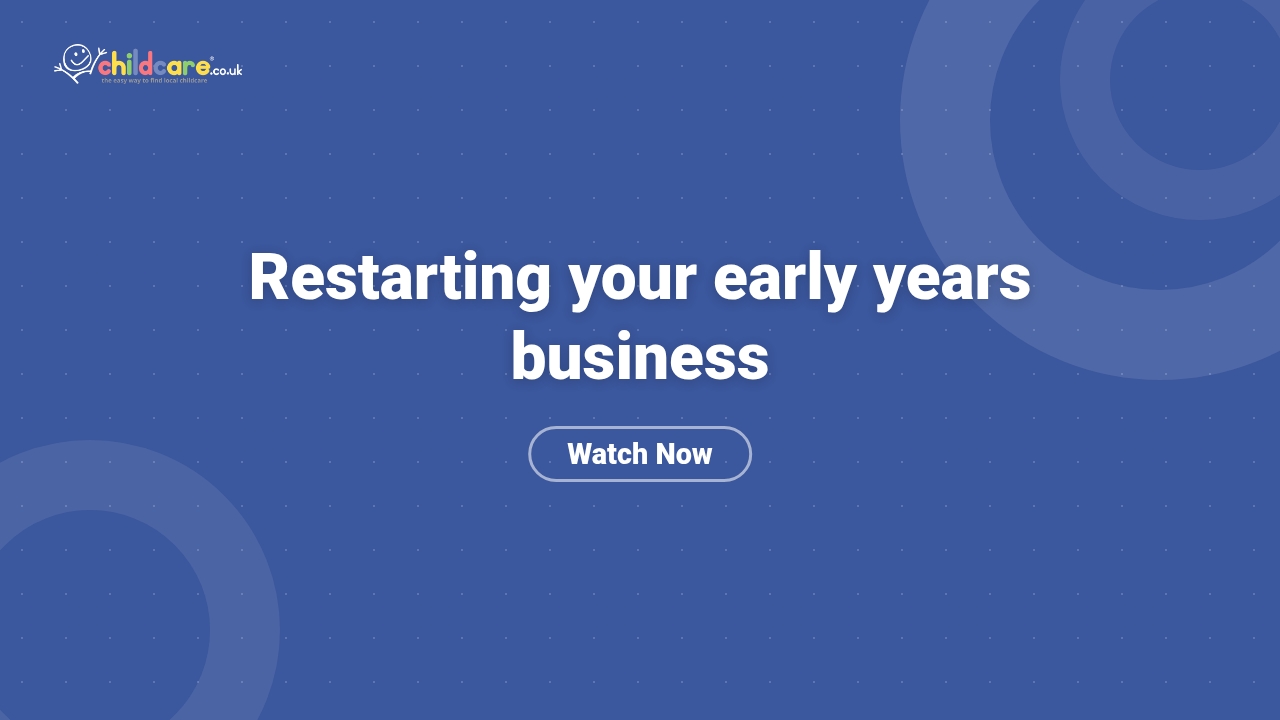 Restarting your early years business Poster