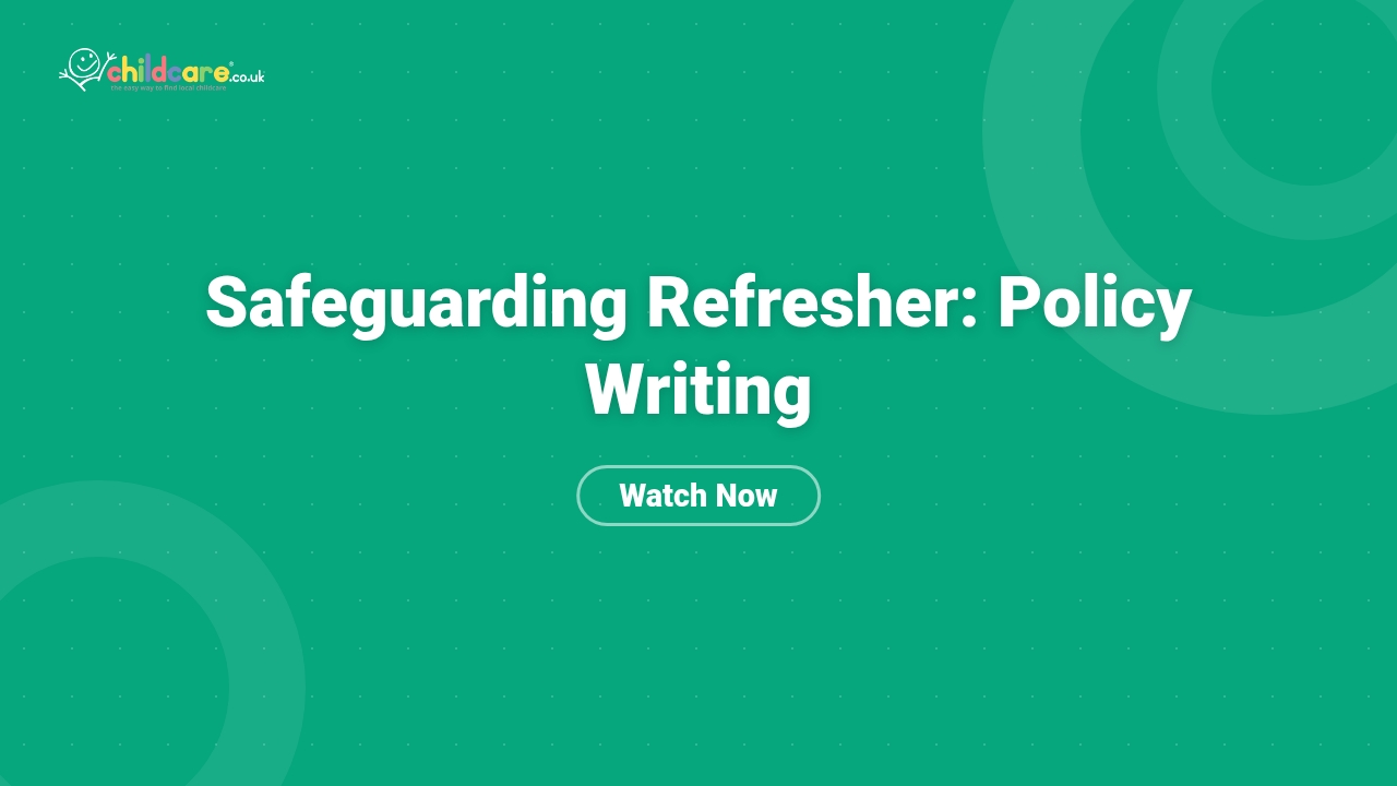 Safeguarding Refresher: Policy Writing Poster