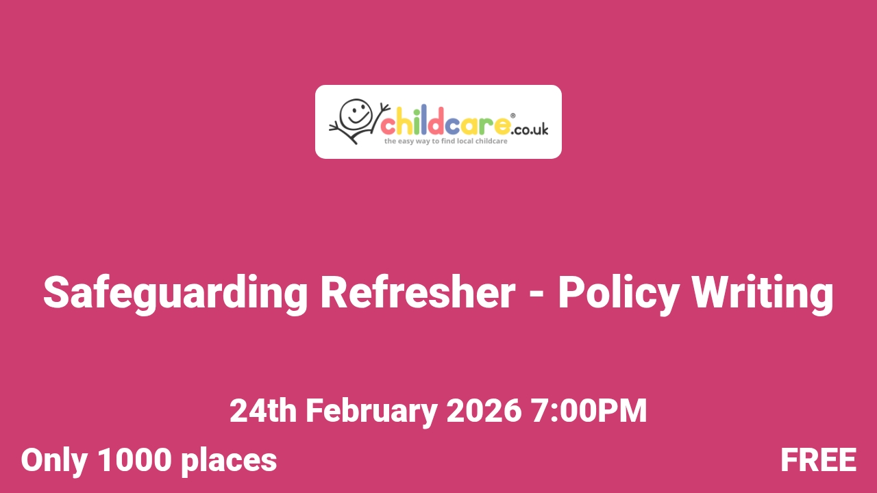 Safeguarding Refresher - Policy Writing poster