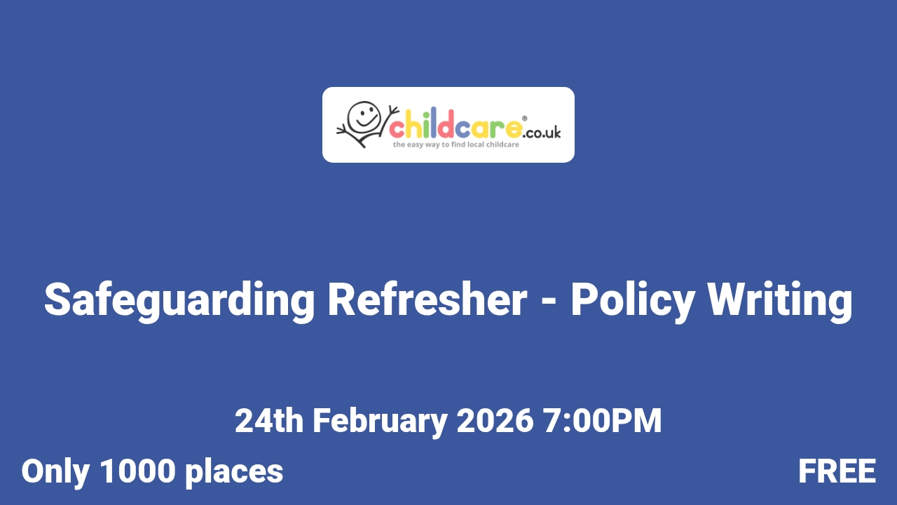 Safeguarding Refresher - Policy Writing poster