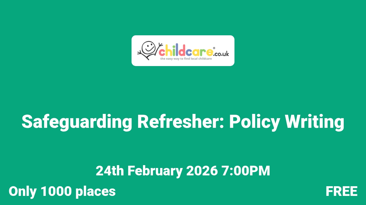 Safeguarding Refresher: Policy Writing poster