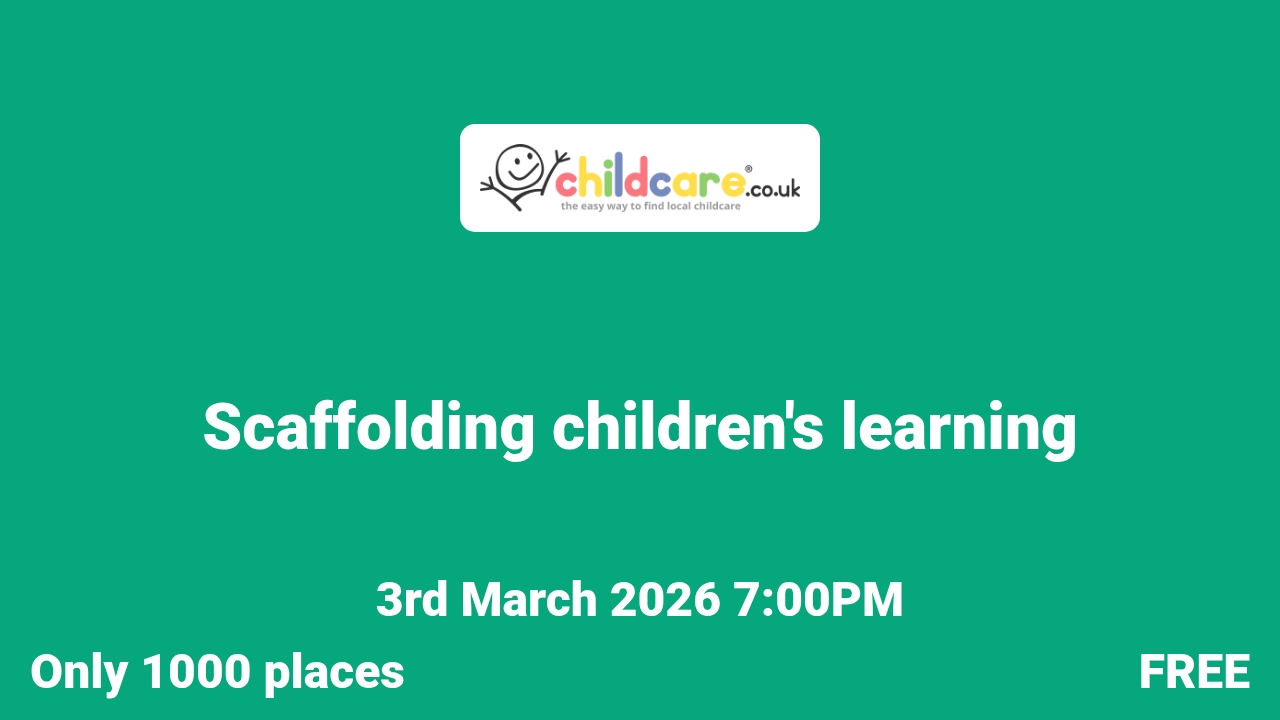 Scaffolding children's learning poster