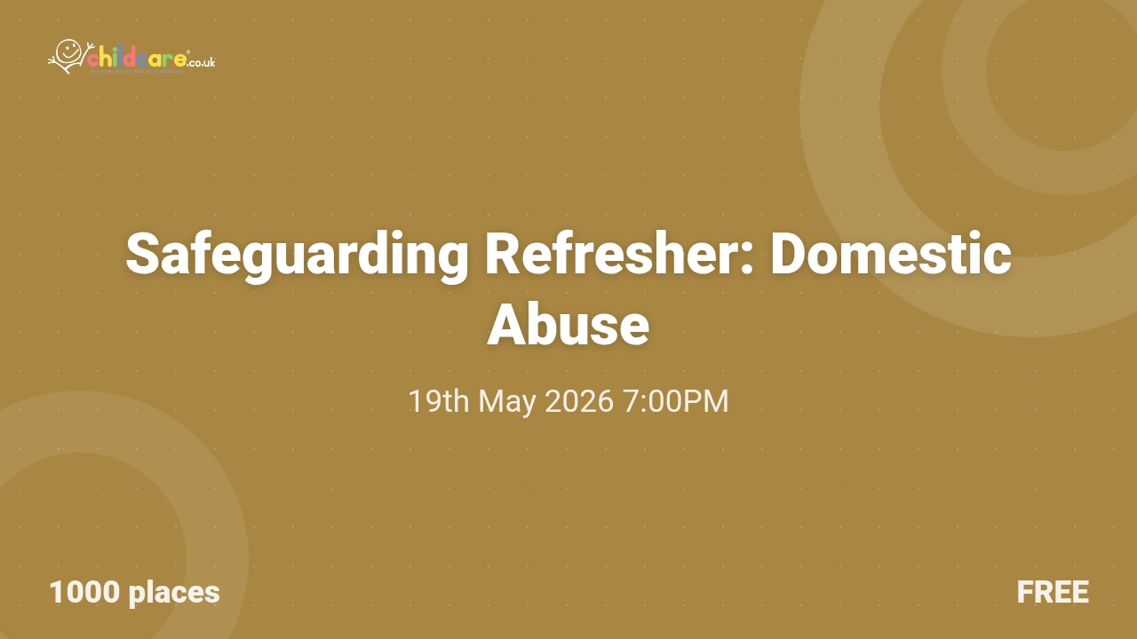 Safeguarding Refresher: Domestic Abuse Poster
