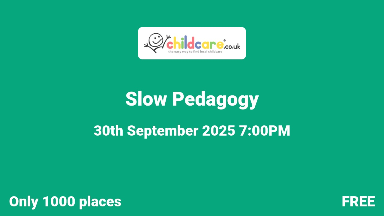 Slow Pedagogy  poster