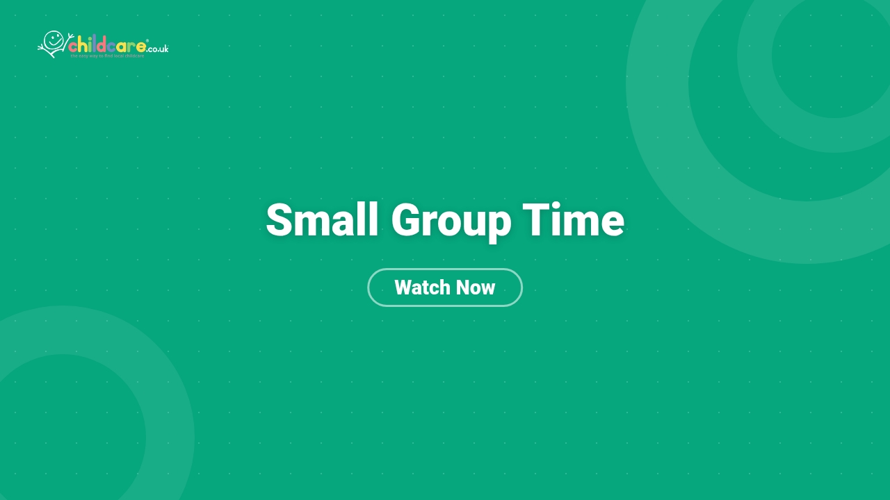 Small Group Time Poster