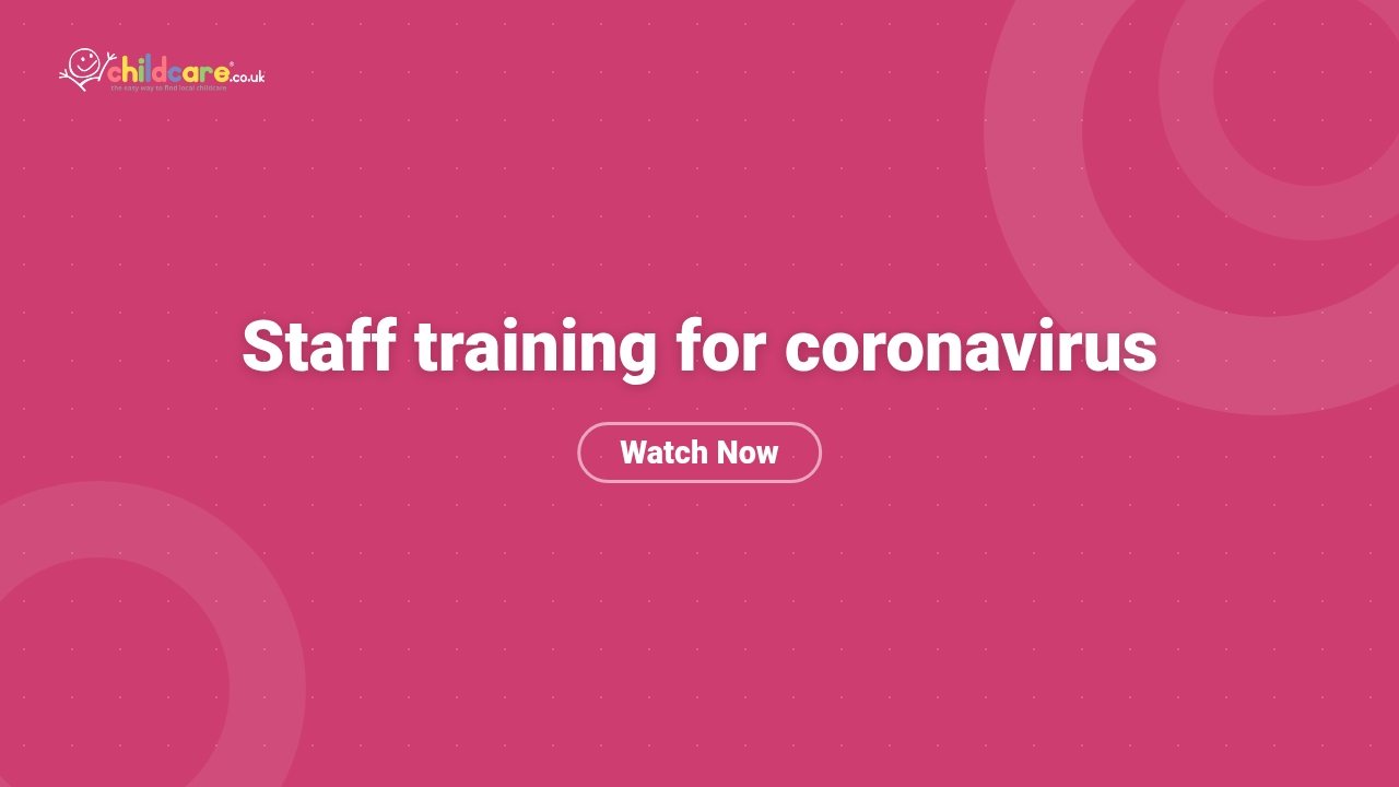 Staff training for coronavirus  poster