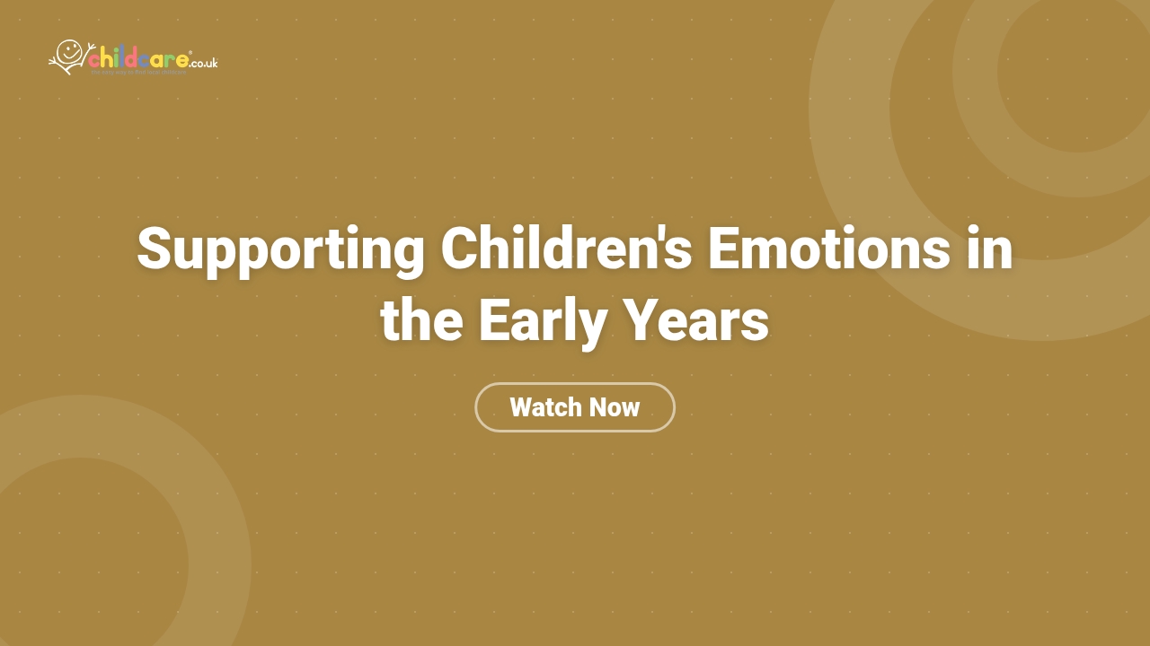 Supporting Children's Emotions in the Early Years Poster