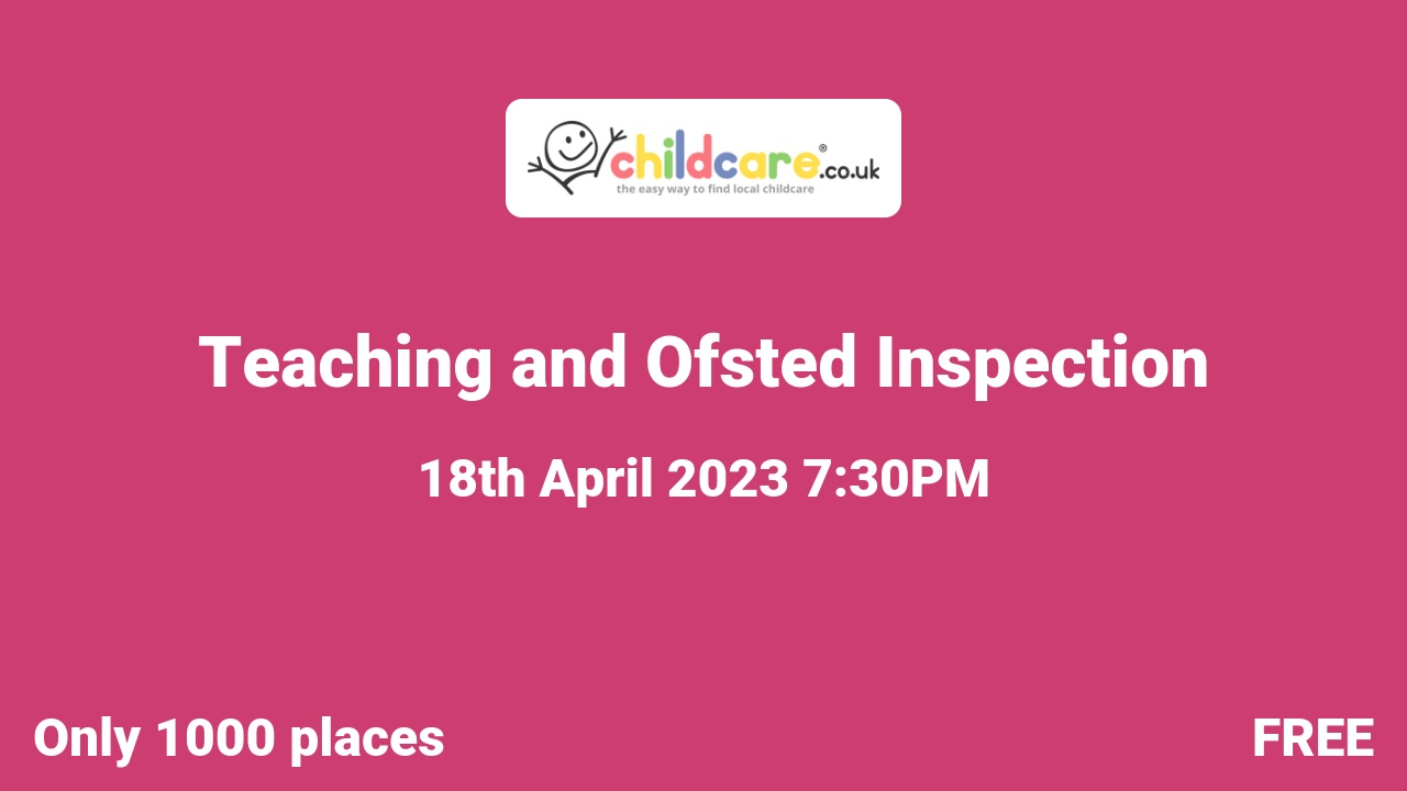 Teaching and Ofsted Inspection poster