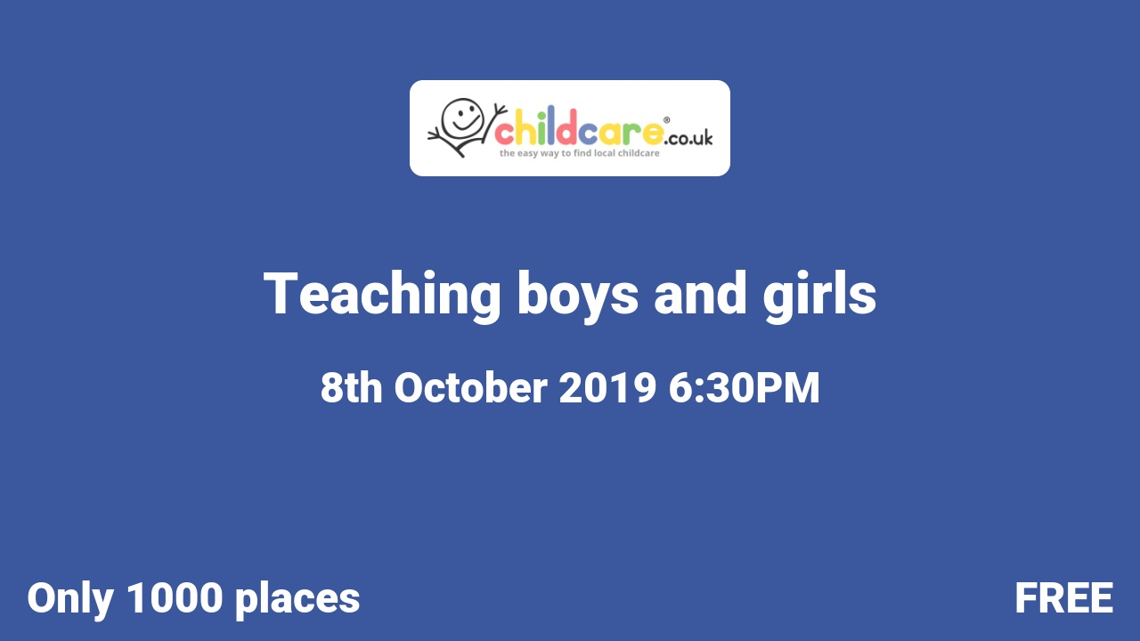 Teaching boys and girls poster