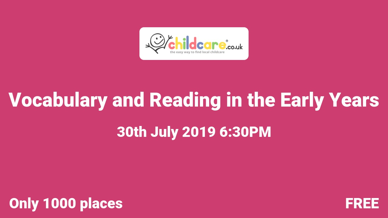 Vocabulary and Reading in the Early Years poster