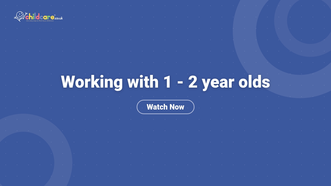 Working with 1 - 2 year olds Poster