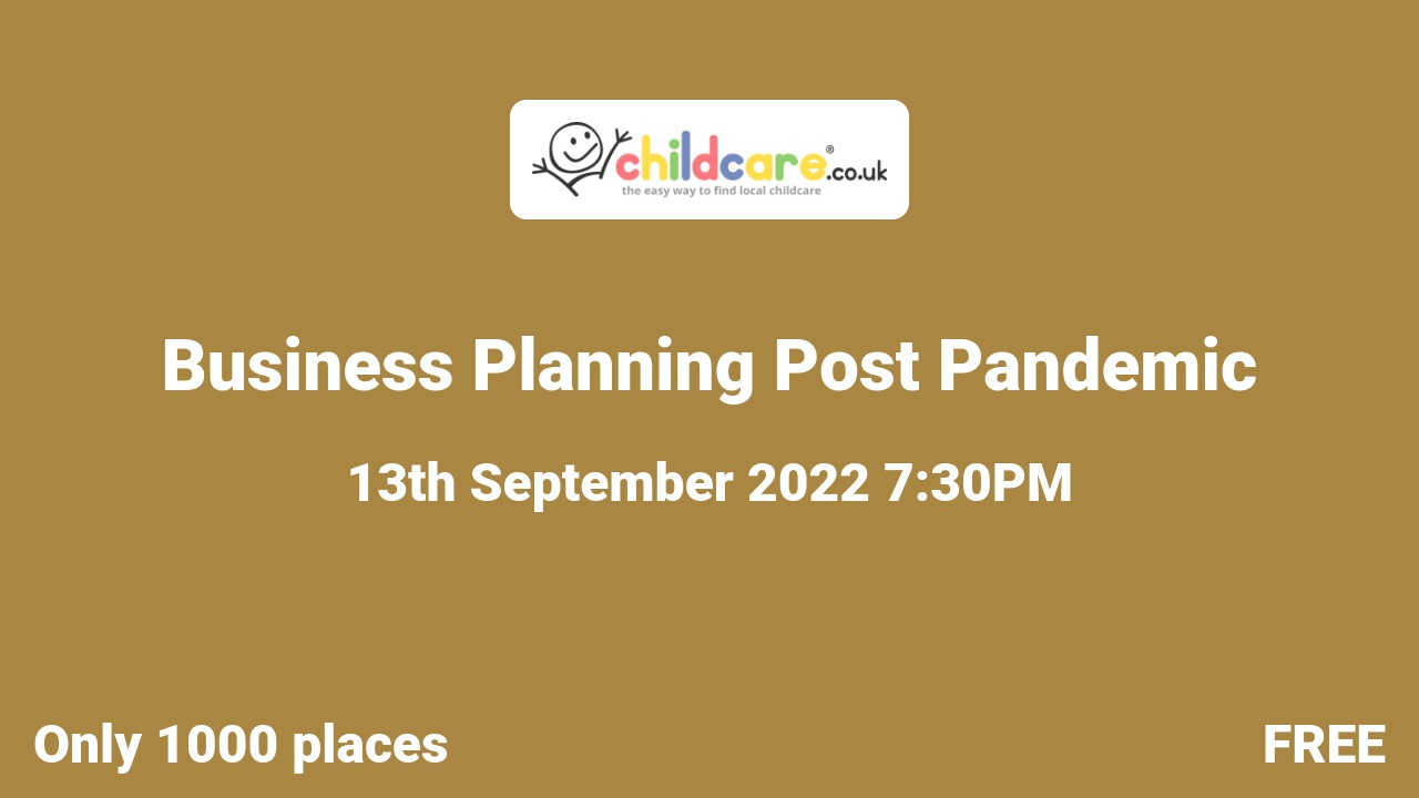 Business Planning Post Pandemic Poster