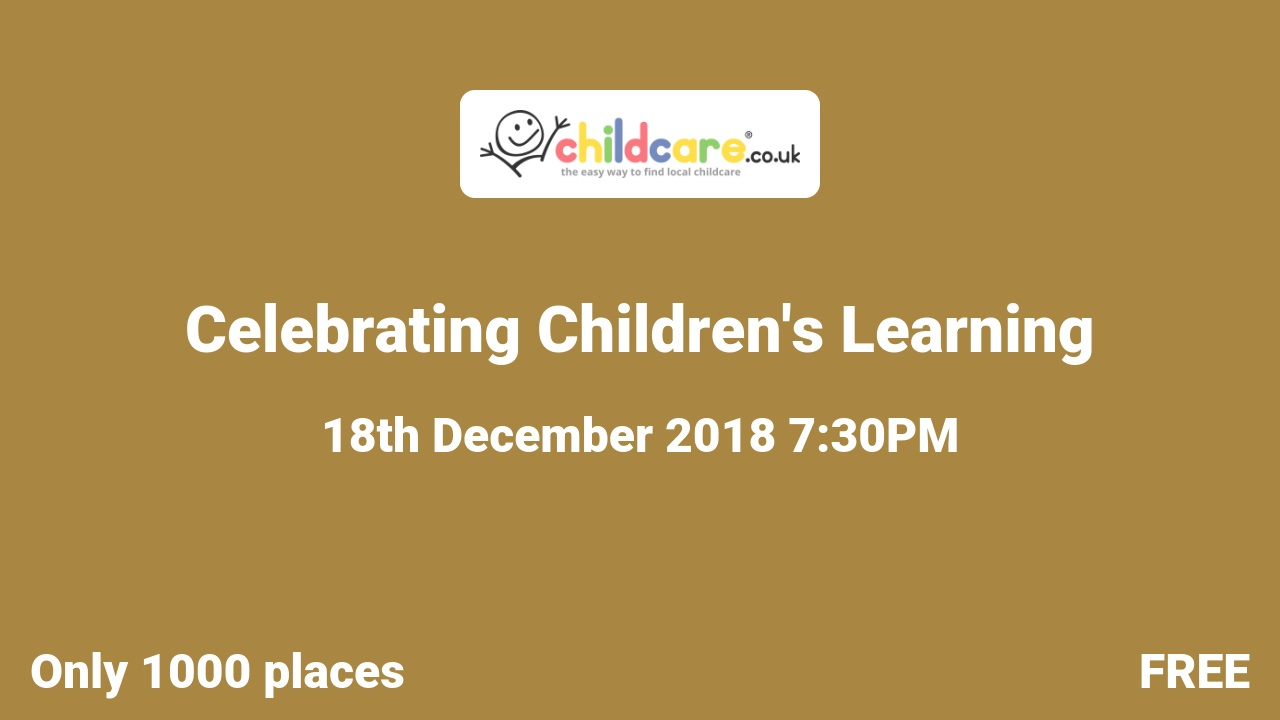 Celebrating Children's Learning poster