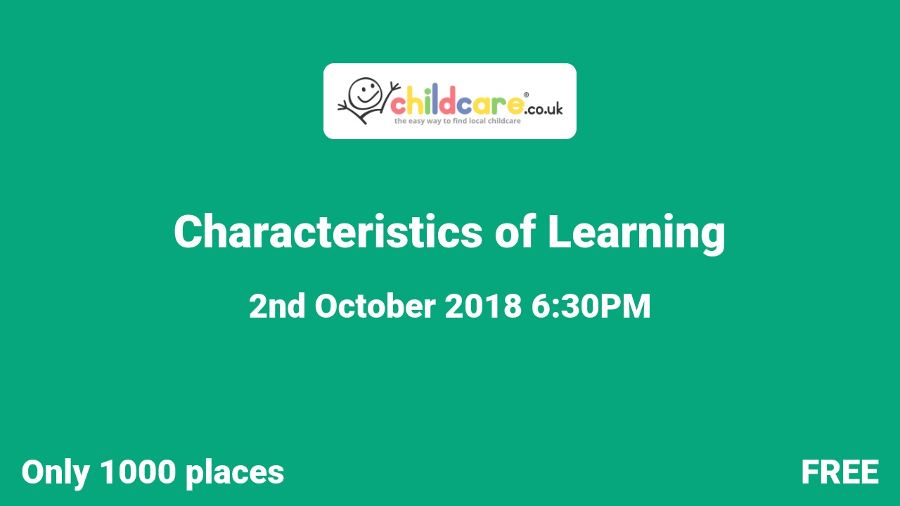 Characteristics of Learning poster
