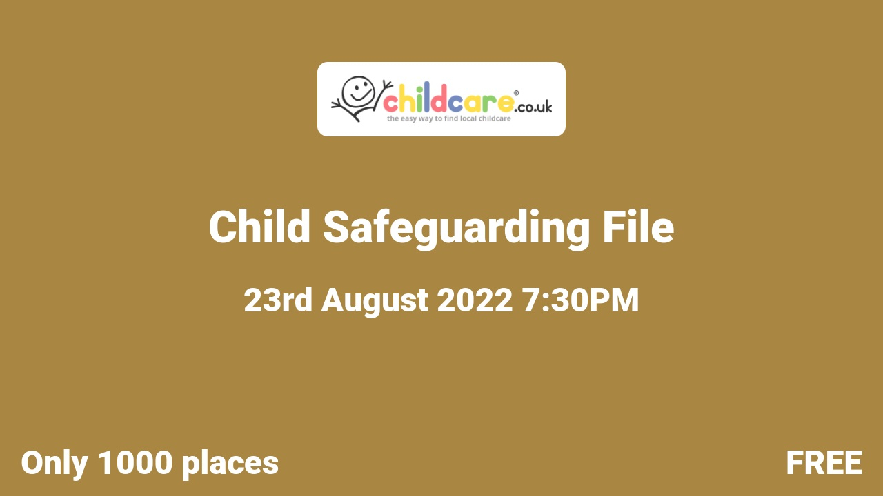 Child Safeguarding File Poster